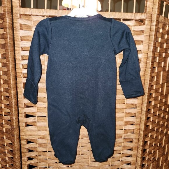 Carter's Baby Halloween Skeleton Jumpsuit w/ Beanie Hat - Size Newborn - NWT - Picture 2 of 4